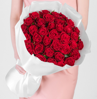 35 Premium-Rosen Red Naomi (Rot) 60 cm