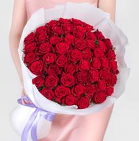51 Premium-Rosen Red Naomi (Rot) 60 cm